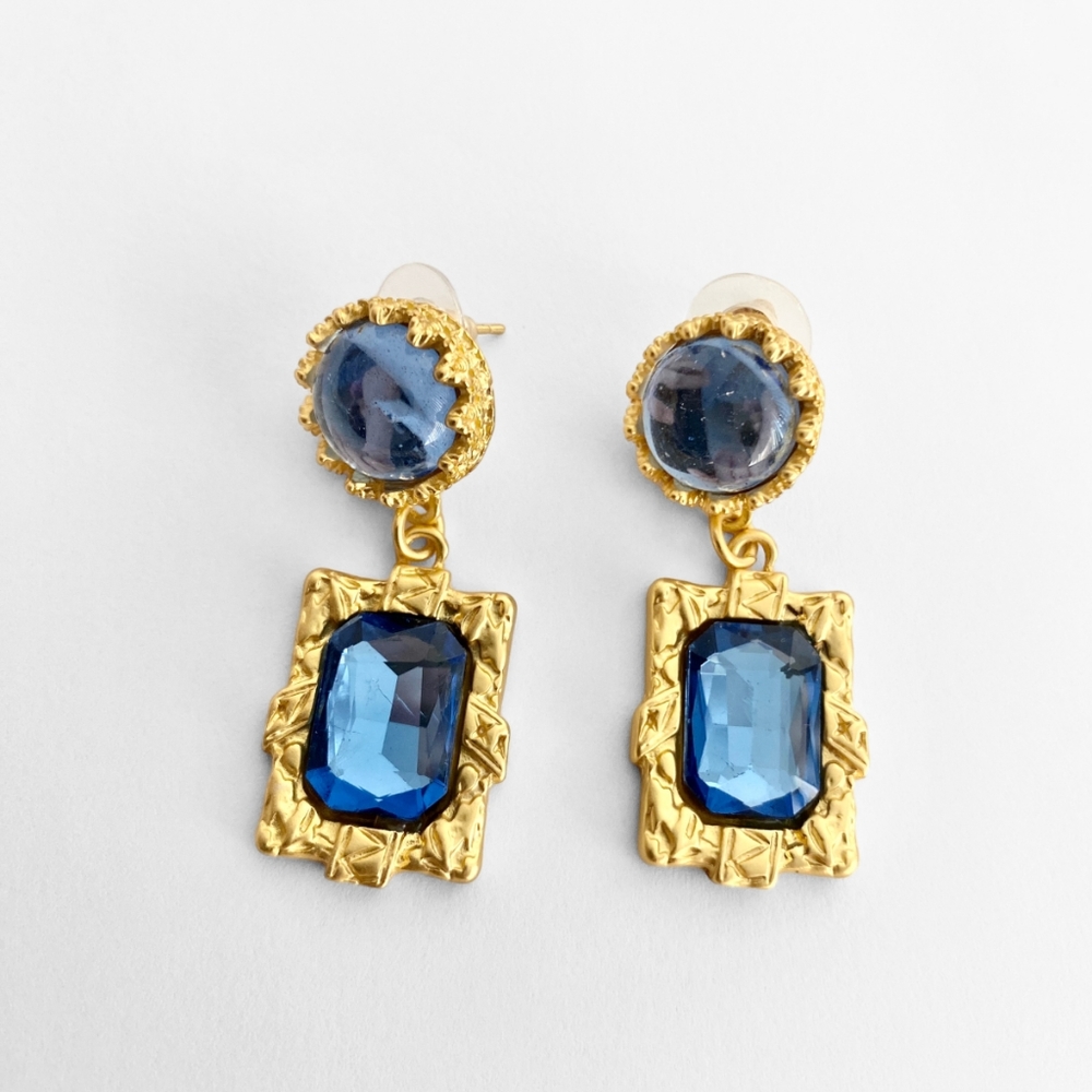 silverlià Vintage Retro Style Fashion Rhinestones Drop Holiday Earrings